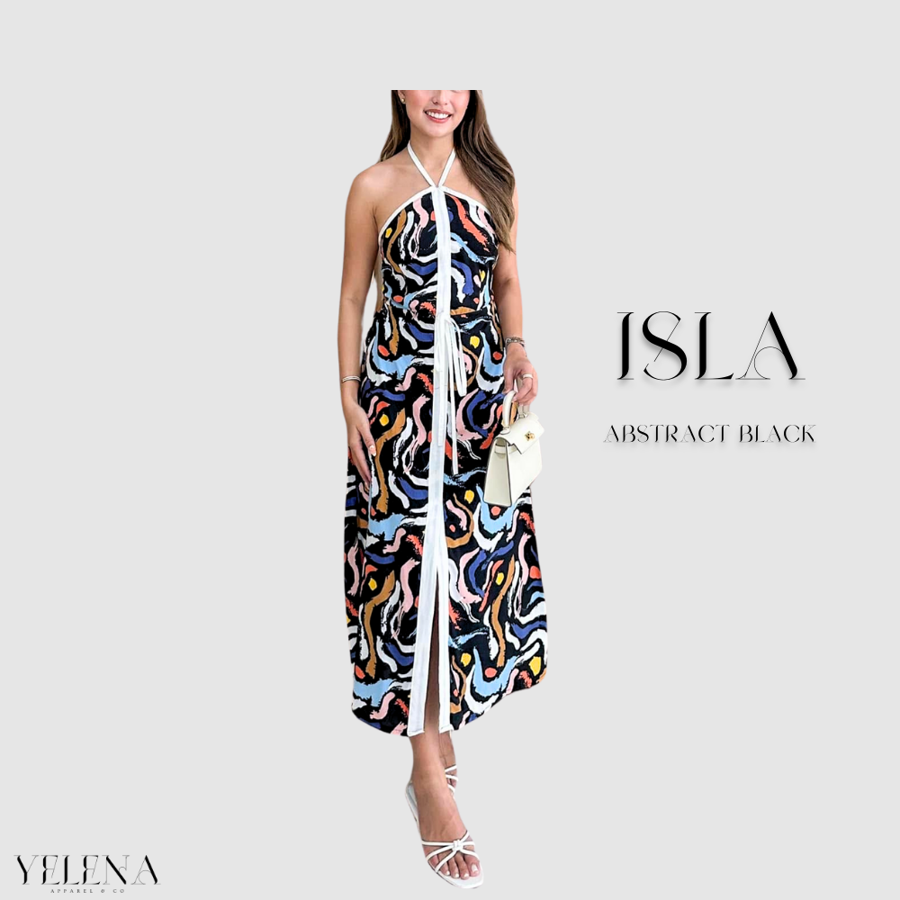 Isla Halter Maxi Dress