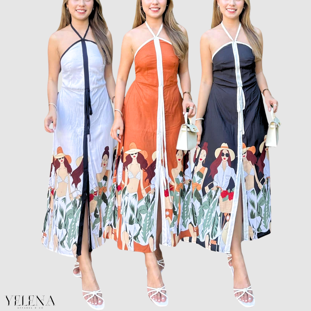 Bundle of 3 - Isla Halter Maxi Dress (Limited time offer)